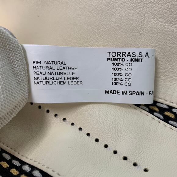 BARCELINO Size 38 Cream Black Cotton Crew-Neck Pullover - Picture 6 of 7